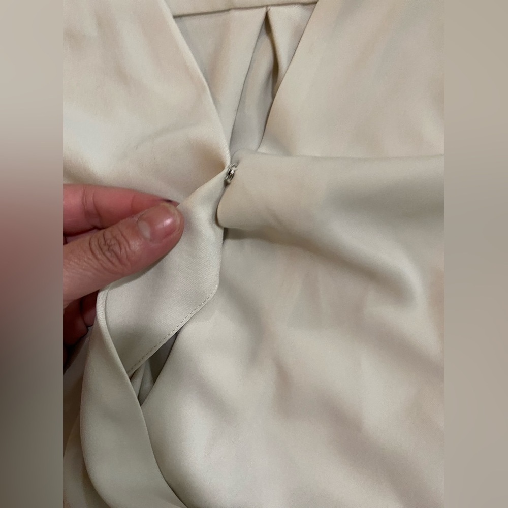 Prologue Women's 3/4 Sleeve V-Neck Hi-Low Blouse Top off white/cream - Size: XXL - Picture 7 of 8